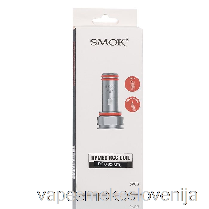 Vape Petrol Smok Rgc Nadomestne Tuljave 0,6 Ohm Dc Mtl Tuljave